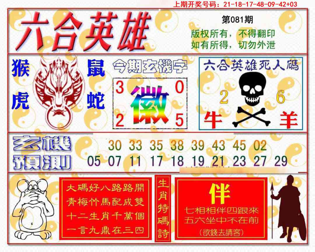 081期六合英雄[图]